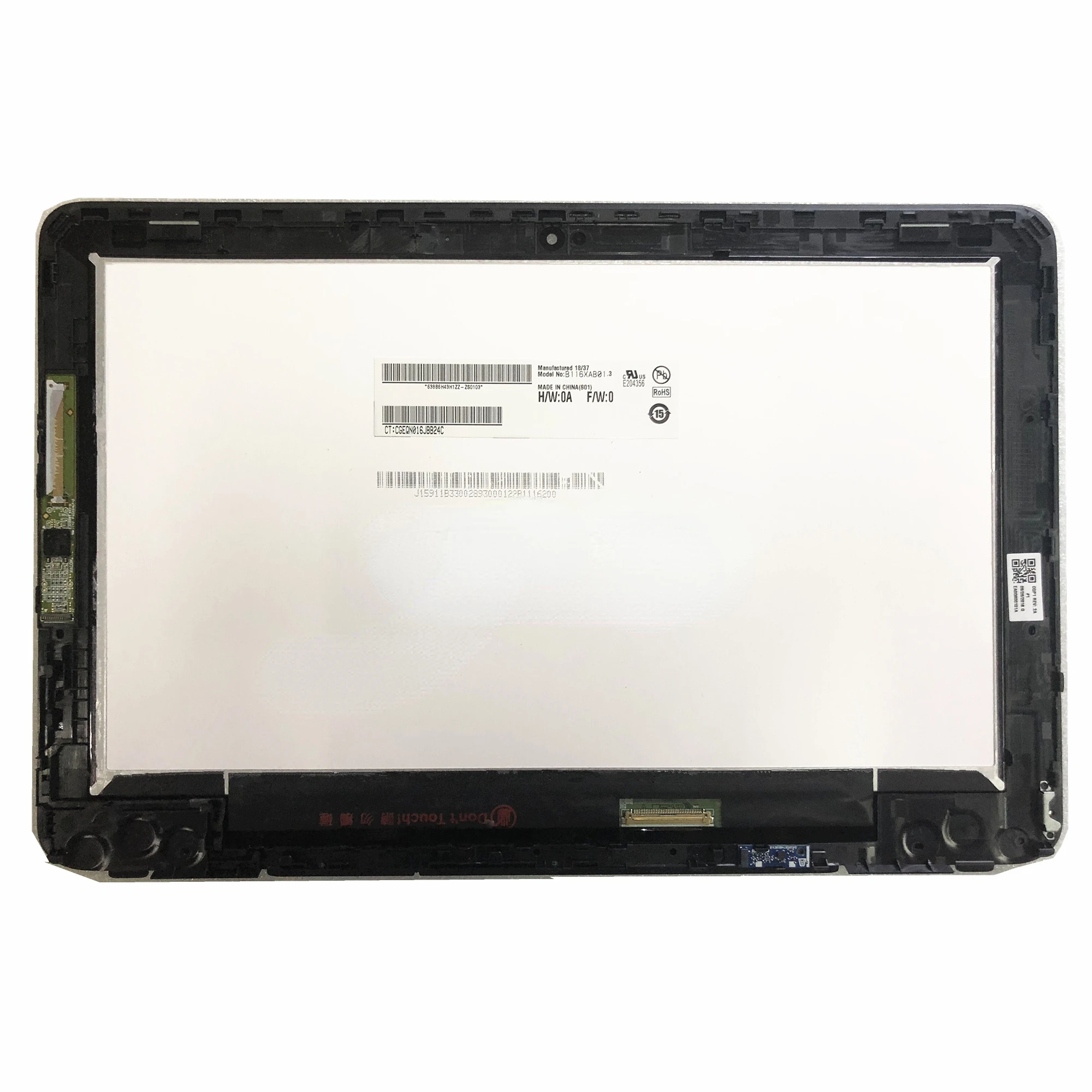 B116XAB01.3 11,6 ''ЖК-дисплей для ноутбука HP Probook x360 11 G1 EE с рамкой
B116XAB01.3 11,6 ''ЖК-дисплей для ноутбука HP Probook x360 11 G1 EE с рамкой