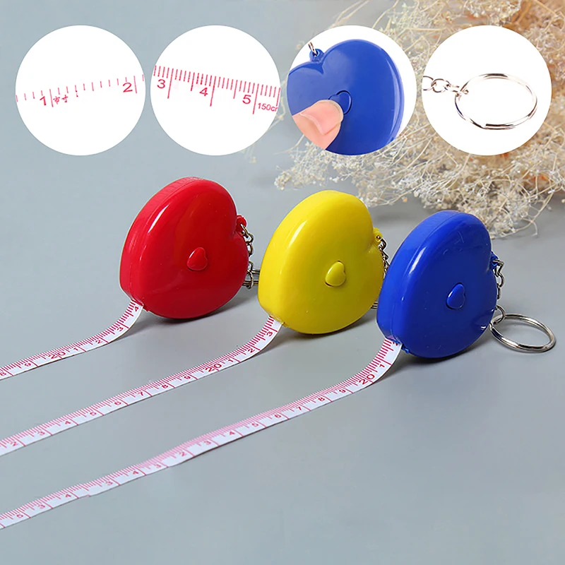 1.5m Heart-Shaped Soft Tape Measure Double Scale Body Sewing Flexible Measurement Ruler For Body Measuring Tools Tailor Craft
1.5m Heart-Shaped Soft Tape Measure Double Scale Body Sewing Flexible Measurement Ruler For Body Measuring Tools Tailor Craft