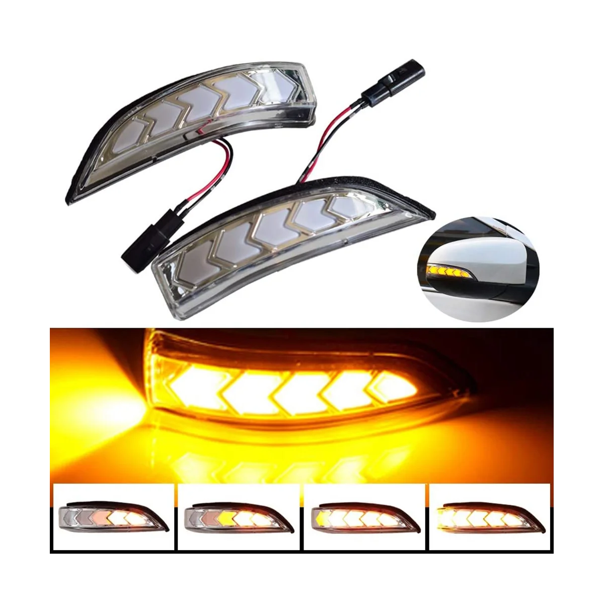 Side Rearview Mirror Dynamic LED Sequential Turn Signal Light Indicator for Toyota Camry Corolla LEVIN EZ ,2PCS
Side Rearview Mirror Dynamic LED Sequential Turn Signal Light Indicator for Toyota Camry Corolla LEVIN EZ ,2PCS