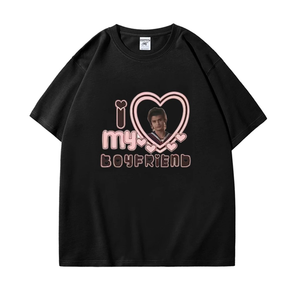 I Love My Boyfriend Steve Harrington T Shirt 2022 NEW Classic Retro Stranger Things 4 TV Fans Print T-shirts O-neck Tees Men Top
I Love My Boyfriend Steve Harrington T Shirt 2022 NEW Classic Retro Stranger Things 4 TV Fans Print T-shirts O-neck Tees Men Top