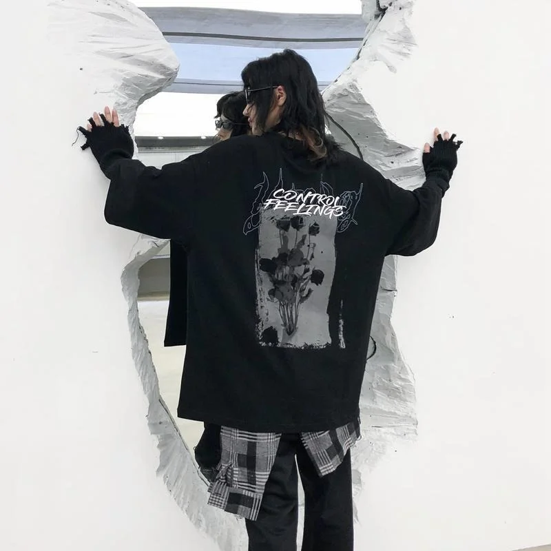 QWEEK Vintage Dark Graffit Graphic T Shirts Gothic Short Sleeve Tshirt Balck Tees Female Mall Goth Tops Couples 2022 Summer
QWEEK Vintage Dark Graffit Graphic T Shirts Gothic Short Sleeve Tshirt Balck Tees Female Mall Goth Tops Couples 2022 Summer