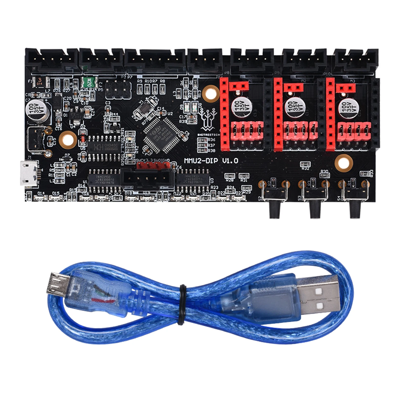 Обновление материалов модуля BIGTREETECH MMU2 DIP V1.0 для MMU2S Kit в комплекте для Prusa I3 MK2. Детали 3D принтера MK3S MMU 2S
Обновление материалов модуля BIGTREETECH MMU2 DIP V1.0 для MMU2S Kit в комплекте для Prusa I3 MK2. Детали 3D принтера MK3S MMU 2S