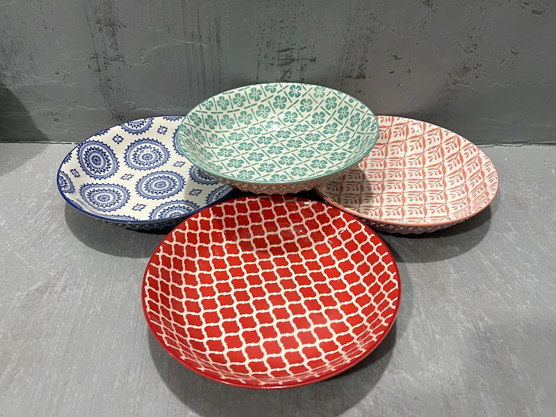 American Style Relief Appearance Ethnic Pattern Half-Height8Inch Ceramic Plate Household Plate
American Style Relief Appearance Ethnic Pattern Half-Height8Inch Ceramic Plate Household Plate
