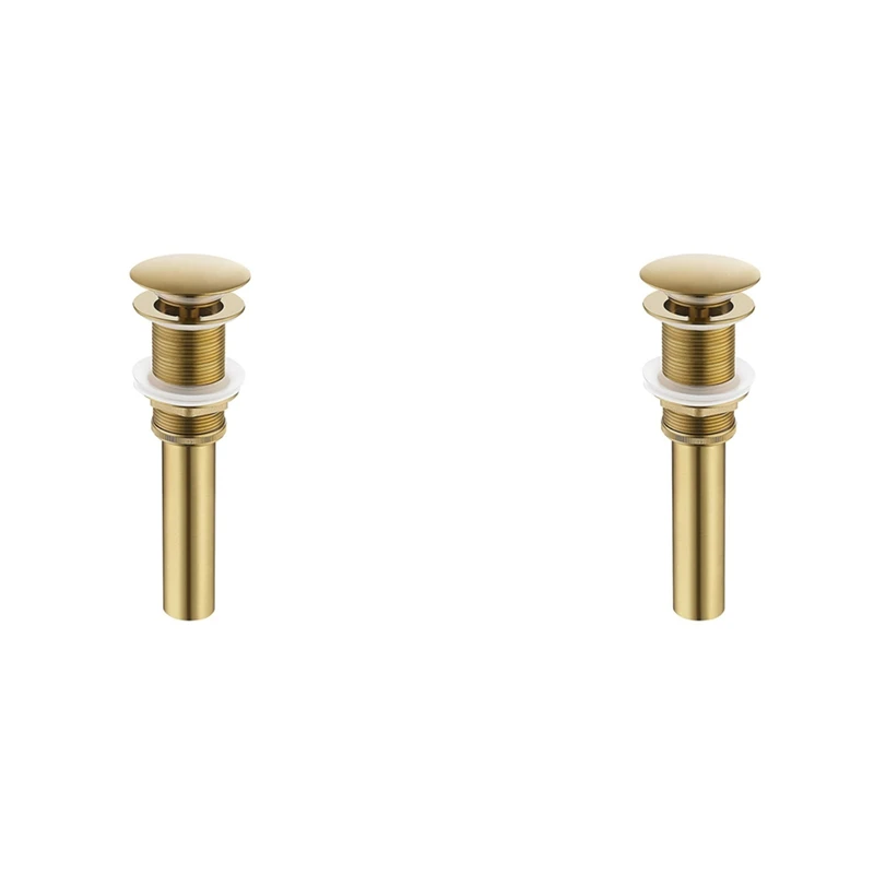 2X Sink Drain Without Overflow Bathroom Popup Drain Assembly Stopper Vessel Sink Brushed Brass, Gold
2X Sink Drain Without Overflow Bathroom Popup Drain Assembly Stopper Vessel Sink Brushed Brass, Gold