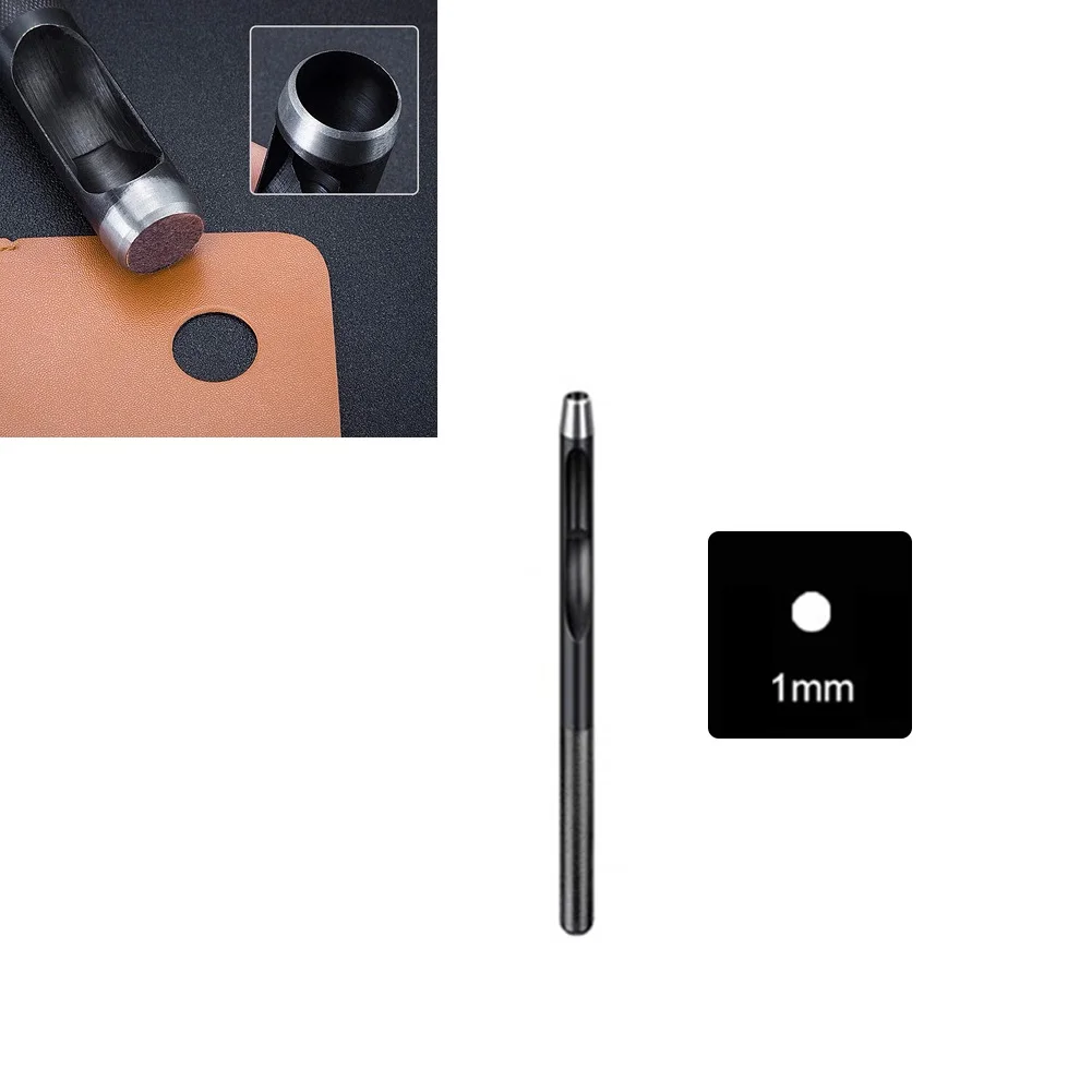 1-10mm Punching Leather Round Hole Punch Leather Craft Tools Steel Hollow Hole Punch DIY Hand Leathercraft Punching Tool
1-10mm Punching Leather Round Hole Punch Leather Craft Tools Steel Hollow Hole Punch DIY Hand Leathercraft Punching Tool