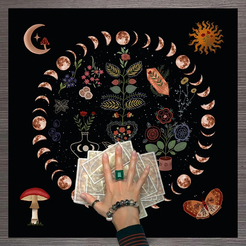 Tarot Tablecloth Tapestry Divination Altar Board Game Lucky Scarf Altar Butaro Butaro Tarot Sun and Moon Home Decoration
Tarot Tablecloth Tapestry Divination Altar Board Game Lucky Scarf Altar Butaro Butaro Tarot Sun and Moon Home Decoration