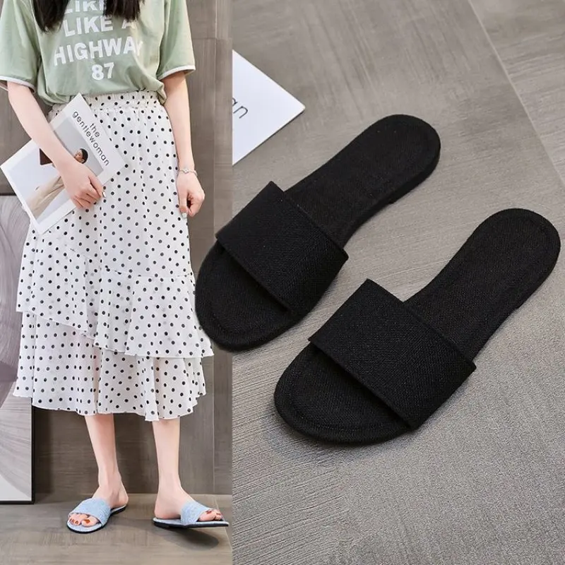 Fashion 4 Colors Linen Slippers For Women All Season Home Shoes Indoor Slippers Flip Flops Female Flax Slides Sexy Flat Sandals
Fashion 4 Colors Linen Slippers For Women All Season Home Shoes Indoor Slippers Flip Flops Female Flax Slides Sexy Flat Sandals