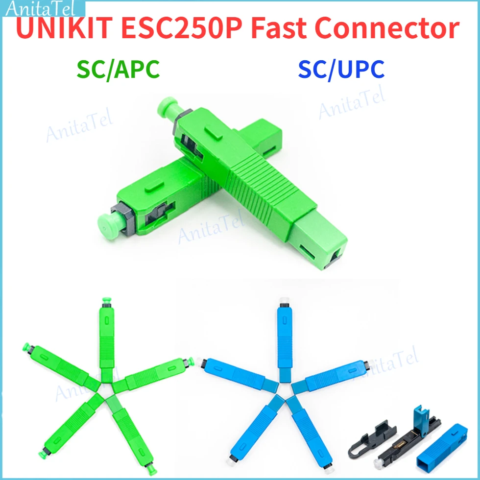 UNIKIT ESC250P SC/UPC SC/APC Быстрый коннектор, механический волоконно-оптический Быстрый коннектор, волоконно встроенный 100 шт., оптовая продажа
UNIKIT ESC250P SC/UPC SC/APC Быстрый коннектор, механический волоконно-оптический Быстрый коннектор, волоконно встроенный 100 шт., оптовая продажа