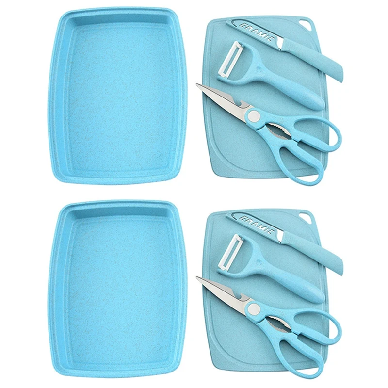 Wheat Straw Chopping Board Fruit Knife Set Kitchen Plastic Food Supplement Baby Chopping Board Children's Knives
Wheat Straw Chopping Board Fruit Knife Set Kitchen Plastic Food Supplement Baby Chopping Board Children's Knives