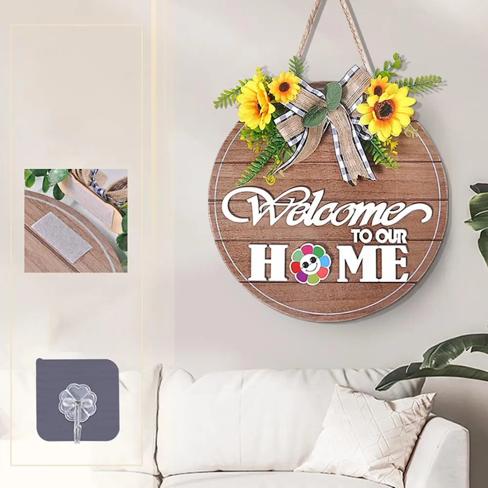 Round Wooden Welcome Sign Hanging Pendant With 13 Changeable Icons For Home Farmhouse Front Door Decoration
Round Wooden Welcome Sign Hanging Pendant With 13 Changeable Icons For Home Farmhouse Front Door Decoration