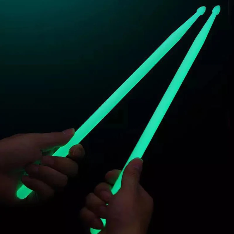2pcs 5A Luminous Drum Stick Drum Set Fluorescent Drumsticks Glow in The Dark Musical Instruments
2pcs 5A Luminous Drum Stick Drum Set Fluorescent Drumsticks Glow in The Dark Musical Instruments