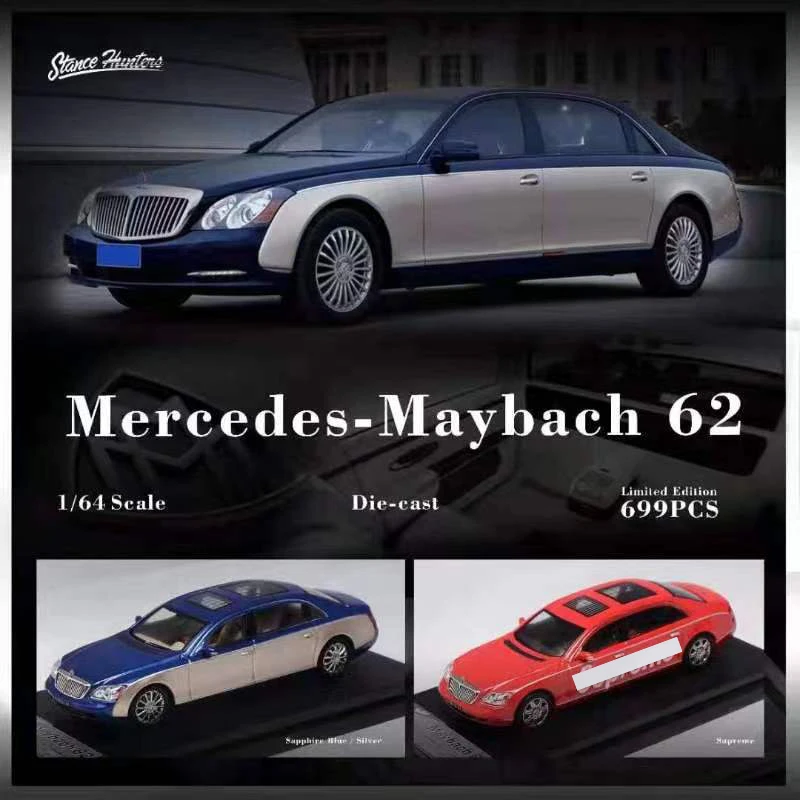 Коллекция моделей автомобилей из сплава литья под давлением в масштабе Maybach 62
Коллекция моделей автомобилей из сплава литья под давлением в масштабе Maybach 62
