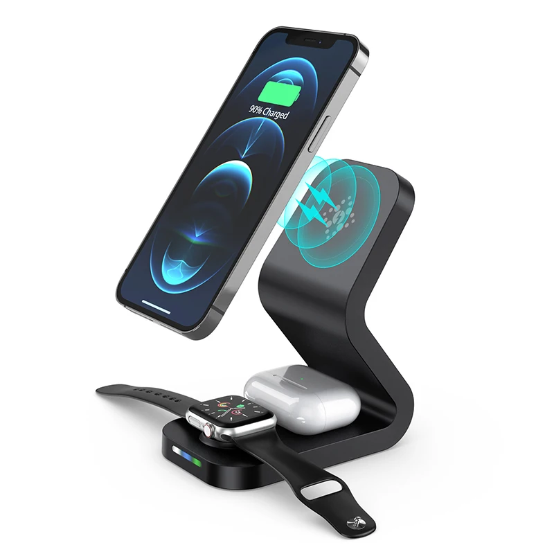 Магнитное Беспроводное зарядное устройство PD для iPhone 12 13, Индукционная зарядная станция QI для Apple Watch Airpods, наушников
Магнитное Беспроводное зарядное устройство PD для iPhone 12 13, Индукционная зарядная станция QI для Apple Watch Airpods, наушников