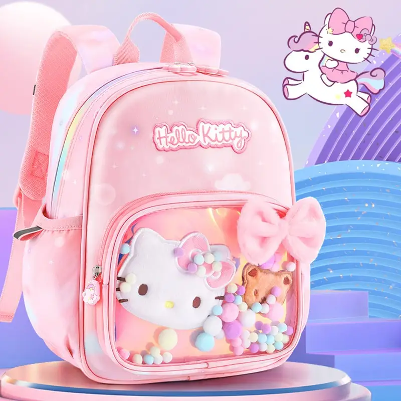 Sanrioed аниме Kuromi Cinnamoroll Hello Kitty милый детский рюкзак школьные детские портфели
