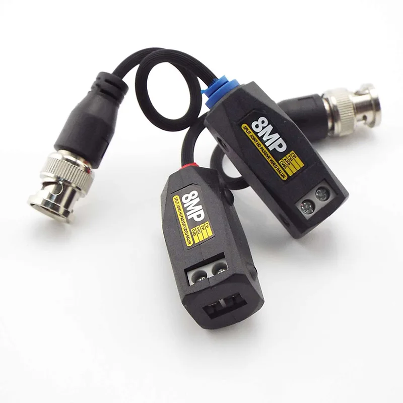Balun Passive Transceivers 8MP AHD/CVI/TVI Twisted BNC CCTV Video UTP Video Balun For Cameras
Balun Passive Transceivers 8MP AHD/CVI/TVI Twisted BNC CCTV Video UTP Video Balun For Cameras