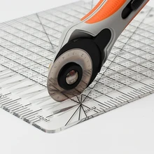 Slotted Quilting Ruler Durable Patchwork Ruler Transparent DIY Craft Cutting Ruler Template for Designer Pattern Maker 667A