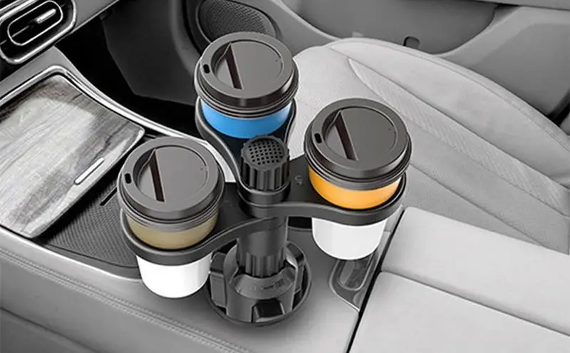 

Car Adjustable 3 In 1 Cup Holder Expander Anti-Shake Stable Holder Organizer For Auto Automotive Truck Rv Driver Road Trip