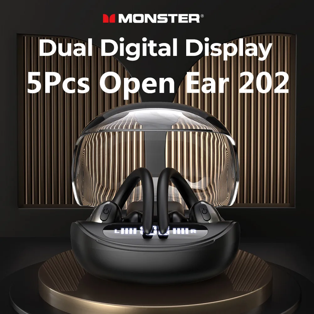 5 Наушники Monster Open Ear 202 Спортивные наушники Беспроводные наушники Высококачественная музыка Стереофонические наушники
5 Наушники Monster Open Ear 202 Спортивные наушники Беспроводные наушники Высококачественная музыка Стереофонические наушники