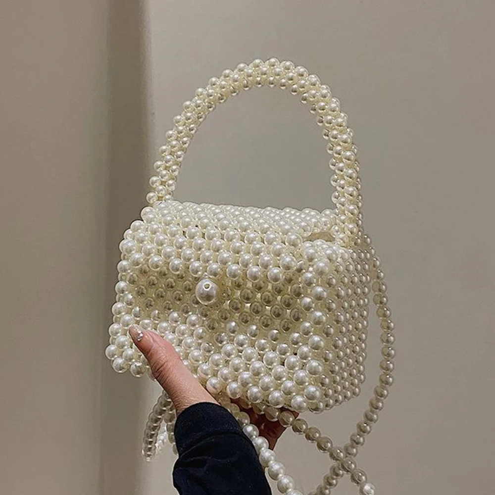 Pearls Bags Handmade Woven Beaded Pearl Bags for Women Handbags 2023 New Fashion Trend Beach Vacation Phone Clutch Party Bags
Pearls Bags Handmade Woven Beaded Pearl Bags for Women Handbags 2023 New Fashion Trend Beach Vacation Phone Clutch Party Bags