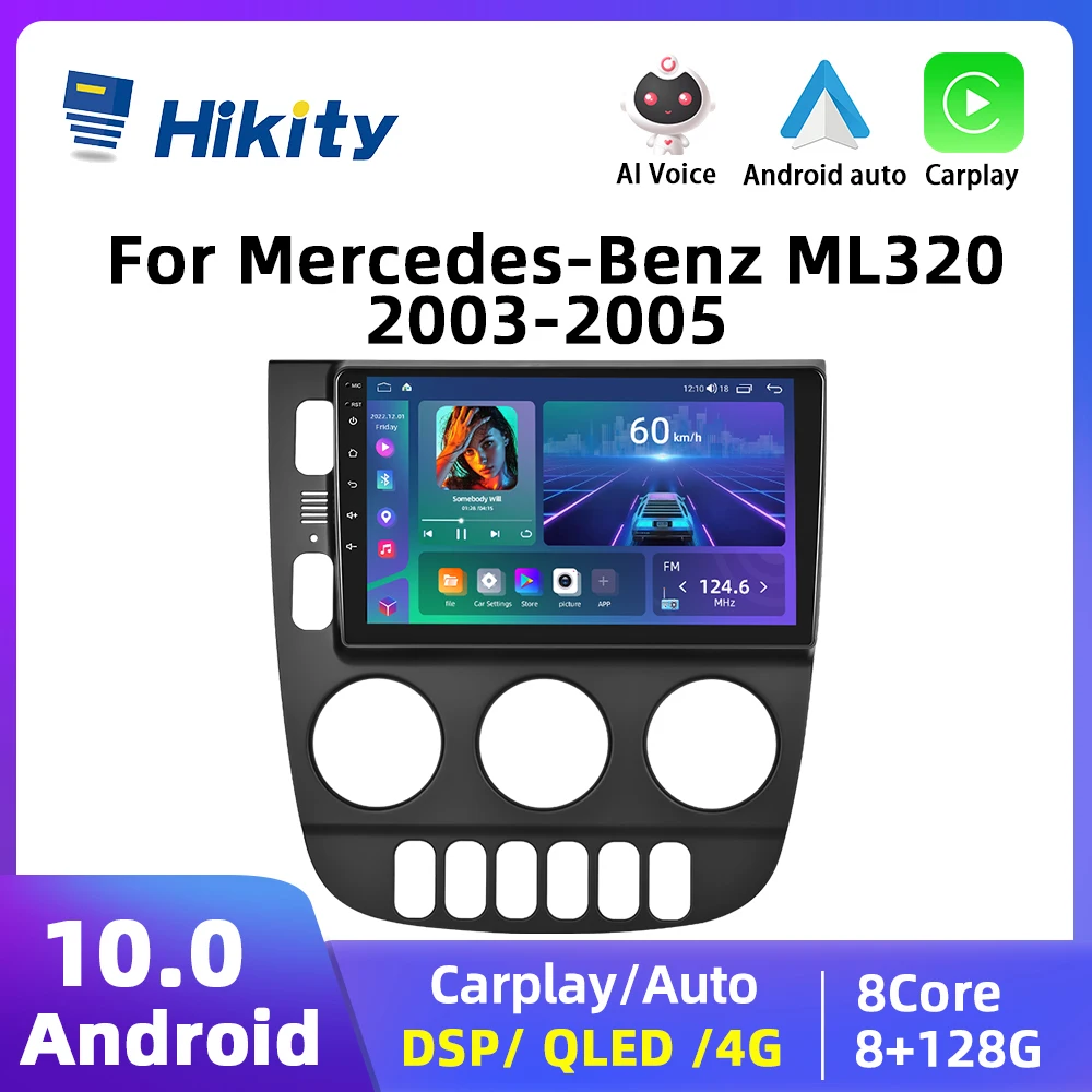Автомагнитола Hikity на Android для Mercedes-Benz ML320 2003-2005, 2din, автомобильный мультимедийный видеоплеер для Carplay, Авторадио, навигация, GPS
Автомагнитола Hikity на Android для Mercedes-Benz ML320 2003-2005, 2din, автомобильный мультимедийный видеоплеер для Carplay, Авторадио, навигация, GPS