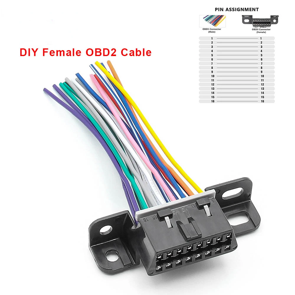 10/30cm DIY 16pin OBD2 Auto Extension Cable Full 16Pin Female Automotive Car Diagnostic auto Tool Scanner OBD 2 Connector Cable
10/30cm DIY 16pin OBD2 Auto Extension Cable Full 16Pin Female Automotive Car Diagnostic auto Tool Scanner OBD 2 Connector Cable