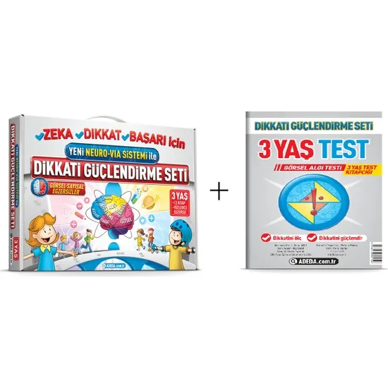 Osman Abalı Neuro Via Adeda Attention Retrofit Kit Dgs 3 Years Old + Visual Attention Test Osman Abalı Turkish Books 
Osman Abalı Neuro Via Adeda Attention Retrofit Kit Dgs 3 Years Old + Visual Attention Test Osman Abalı Turkish Books