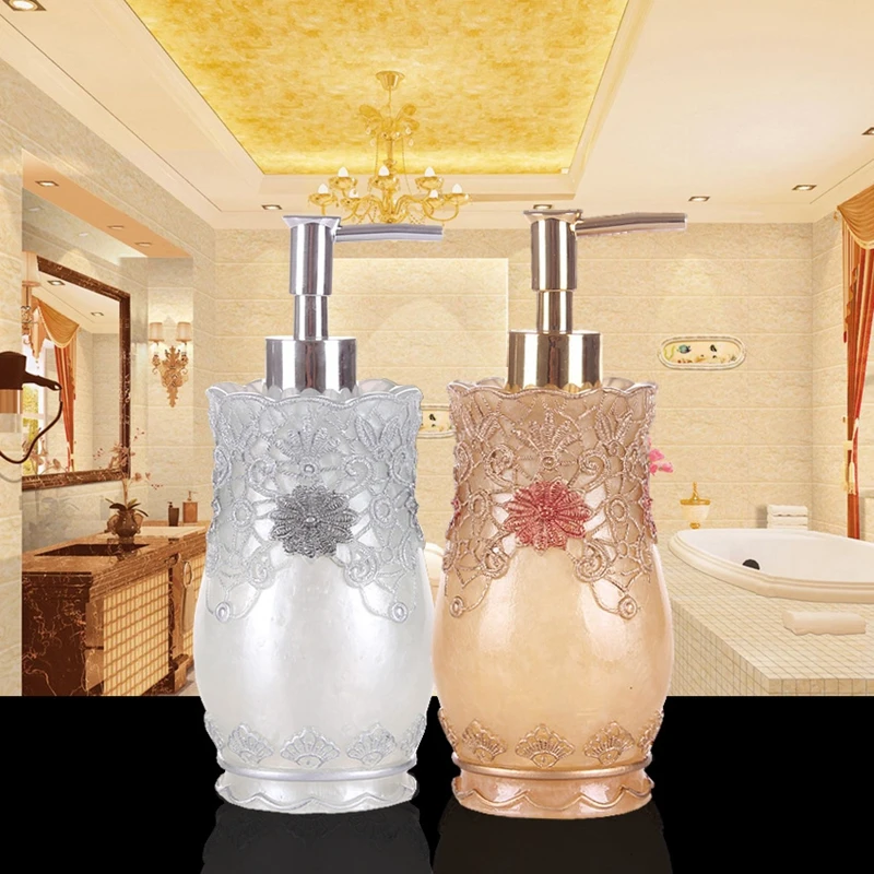 Laces laciness Resin Emulsion Lotion Bottle European Classical Kitchen Hand Soap Dispenser Home Decorations Bathroom Accessories
Laces laciness Resin Emulsion Lotion Bottle European Classical Kitchen Hand Soap Dispenser Home Decorations Bathroom Accessories