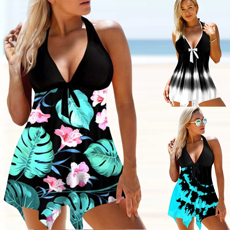 Women Sexy Beachwear Swim Plus Size Swimwear Two Pieces Swimsuits Bikini Flower Printed Beach Summer Swimdress
Women Sexy Beachwear Swim Plus Size Swimwear Two Pieces Swimsuits Bikini Flower Printed Beach Summer Swimdress