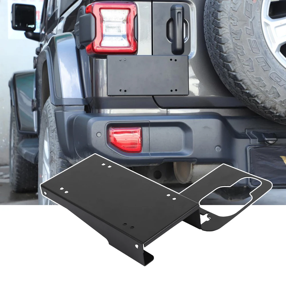 

Car Spare Tire Carrier Delete Filler Tailgate Grab Handle License Plate for Jeep Wrangler JL 2018 2019 2020 2021 2022 Accessory
