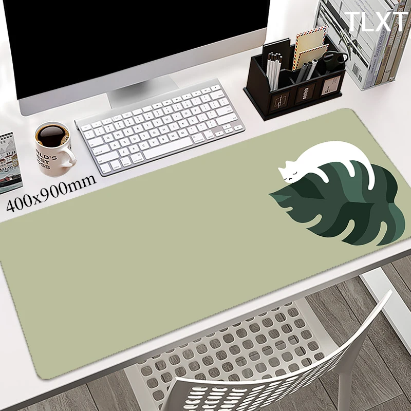 Green Plant Mousepads Cat Mousepad Cute Large Mouse Mat Big Desk Pads Non-Slip Rubber Mouse Pad Kawaii Big Keyboard Slipmat
Green Plant Mousepads Cat Mousepad Cute Large Mouse Mat Big Desk Pads Non-Slip Rubber Mouse Pad Kawaii Big Keyboard Slipmat