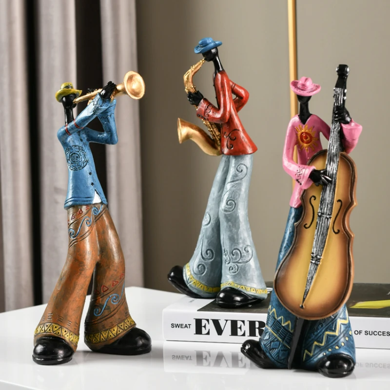European Creative Band Decoration Art Instruments Music Figures Living Room Porch Wine Cabinet TV Home
European Creative Band Decoration Art Instruments Music Figures Living Room Porch Wine Cabinet TV Home
