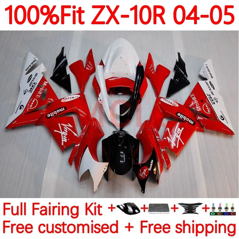 OEM Kit For KAWASAKI NINJA ZX 10R 1000 CC 10 R ZX-10R ZX10R 2004 2005 1000CC ZX1000 04 05 Injection Fairing 68No.13 red white
OEM Kit For KAWASAKI NINJA ZX 10R 1000 CC 10 R ZX-10R ZX10R 2004 2005 1000CC ZX1000 04 05 Injection Fairing 68No.13 red white