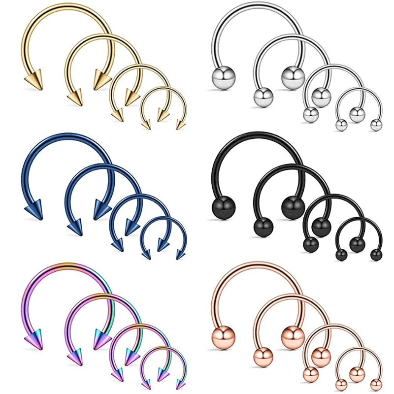 Punk C Shape Steel Nose Ring Horseshoe Lip Ring puncture Hook Clip Earrings Septum No Allergic Body Piercing Jewelry Nose Rings
Punk C Shape Steel Nose Ring Horseshoe Lip Ring puncture Hook Clip Earrings Septum No Allergic Body Piercing Jewelry Nose Rings