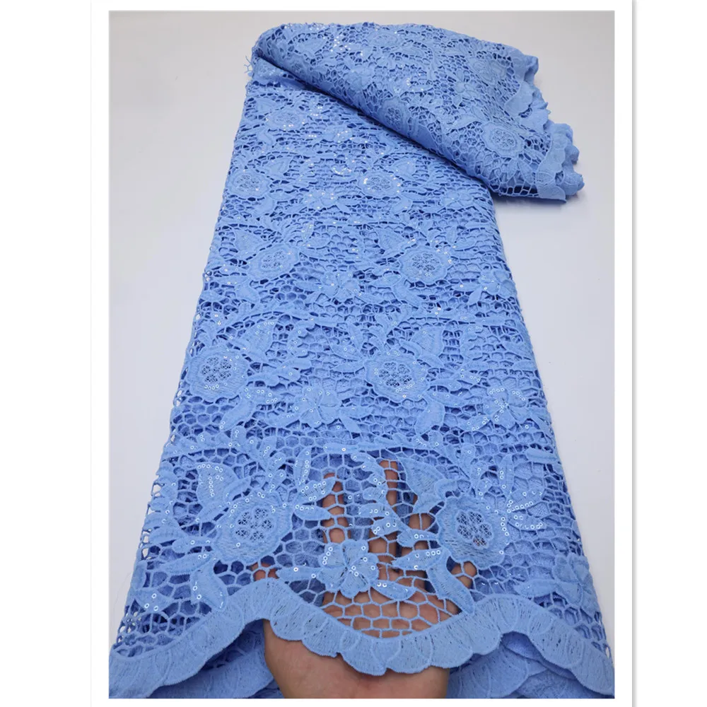 NI.AI African Guipure Cord Lace Fabric 2022 High Quality Sequin Lace Nigerian Water Soluble Lace Fabrics For Wedding Party LY590
NI.AI African Guipure Cord Lace Fabric 2022 High Quality Sequin Lace Nigerian Water Soluble Lace Fabrics For Wedding Party LY590