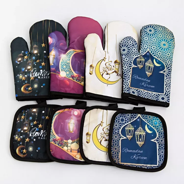 New Ballon 2022 Eid Mubarak Baking Anti-Hot Gloves Pad Kitchen Mat Ramadan Mubarak Decoration apron Islamic Muslim Ramadan Ka
New Ballon 2022 Eid Mubarak Baking Anti-Hot Gloves Pad Kitchen Mat Ramadan Mubarak Decoration apron Islamic Muslim Ramadan Ka