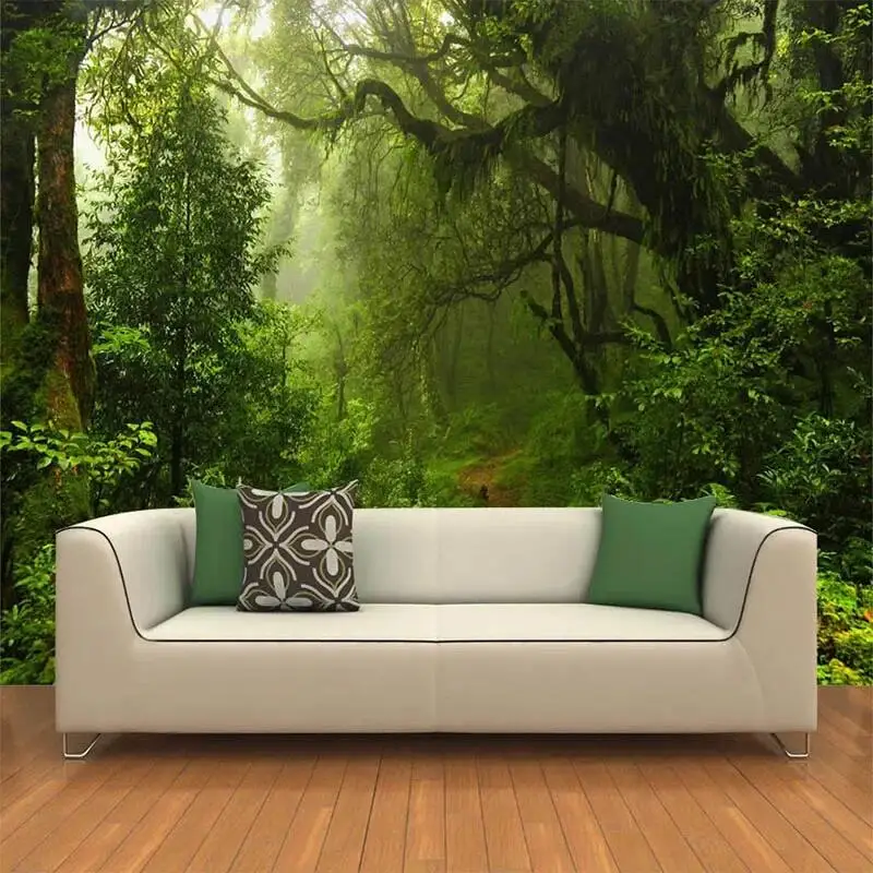 

Custom 3D Stereo Original Forest Nature Landscape Mural Wallpaper Living Room TV Sofa Backdrop Wall Home Decor Papel De Parede