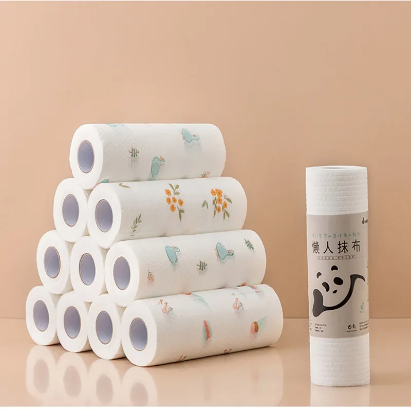 50 Pieces/rolls Kitchen Cleaning Dish Cloth Lazy Rag Scouring Pad Oil-free Disposable Dish Towel Non-woven Fabric Cleaning Rags
50 Pieces/rolls Kitchen Cleaning Dish Cloth Lazy Rag Scouring Pad Oil-free Disposable Dish Towel Non-woven Fabric Cleaning Rags