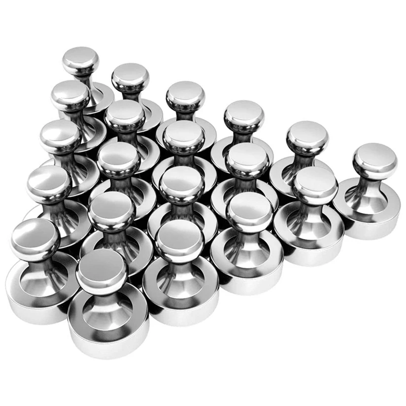 Neodymium Magnet 20 PCS N52 Super Strong Push Pin Magnets For Whiteboard, Fridge Magnet, Magnetic Boards, Magnetic Plate
Neodymium Magnet 20 PCS N52 Super Strong Push Pin Magnets For Whiteboard, Fridge Magnet, Magnetic Boards, Magnetic Plate