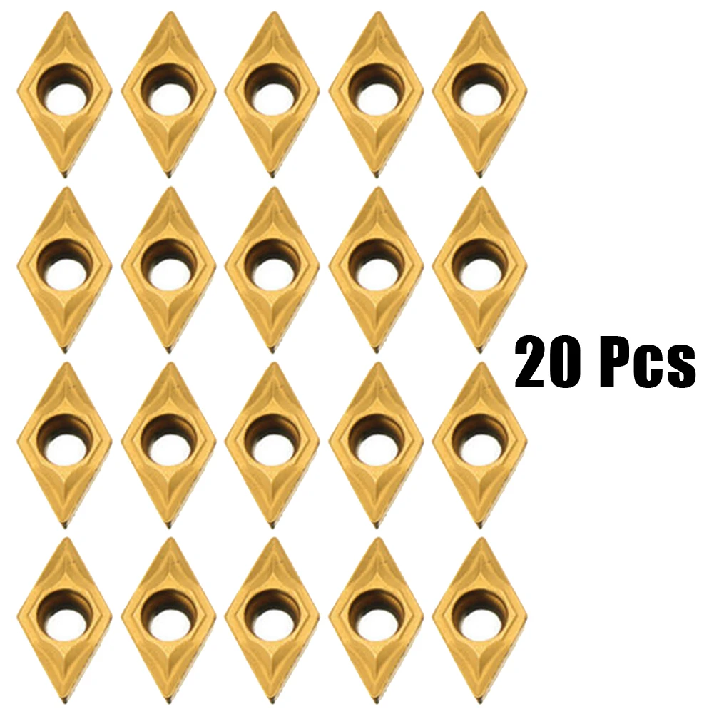 20pcs DCMT070204 YBC251 Carbide Inserts High Hardness Fit Lathe Turning Tool Holder Boring Bar For Stainless Steel Turning Tools
20pcs DCMT070204 YBC251 Carbide Inserts High Hardness Fit Lathe Turning Tool Holder Boring Bar For Stainless Steel Turning Tools