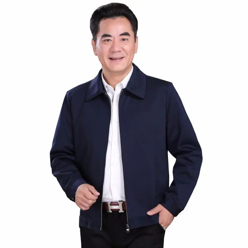 Spring and autumn shirt new jacket men's middle-aged and old men's wear men's casual business lapel jacket thin autumn thin jack
Spring and autumn shirt new jacket men's middle-aged and old men's wear men's casual business lapel jacket thin autumn thin jack