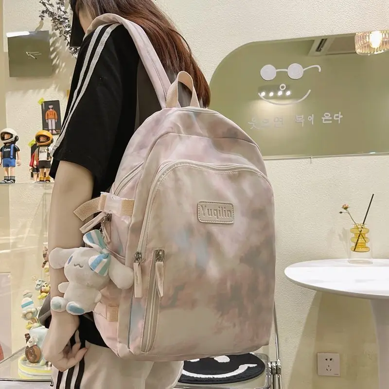New Fashion High-quality Niche Design Schoolbag Girls Japanese Style Tie-dye Simple Backpack Travel Large-capacity Backpack
New Fashion High-quality Niche Design Schoolbag Girls Japanese Style Tie-dye Simple Backpack Travel Large-capacity Backpack