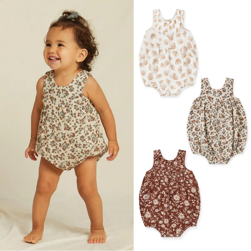 2022 Summer Baby Wrap Clothes Cotton Breathable Jumpsuit Ins Nordic Style Floral Sleeveless Wrap Clothes Romper
2022 Summer Baby Wrap Clothes Cotton Breathable Jumpsuit Ins Nordic Style Floral Sleeveless Wrap Clothes Romper