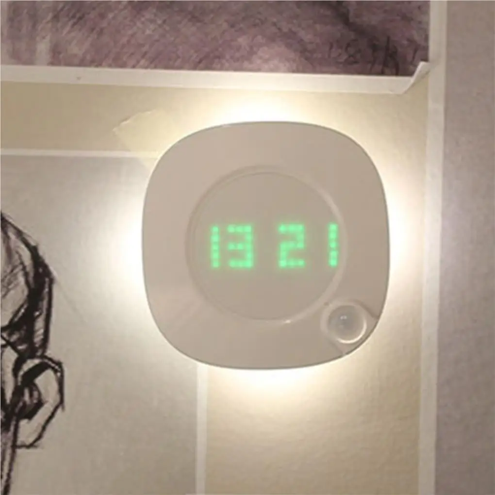 Intelligent Human Body Induction Night Lamp Wall Clock USB LED Bedroom Bedside Night Light Clock
Intelligent Human Body Induction Night Lamp Wall Clock USB LED Bedroom Bedside Night Light Clock