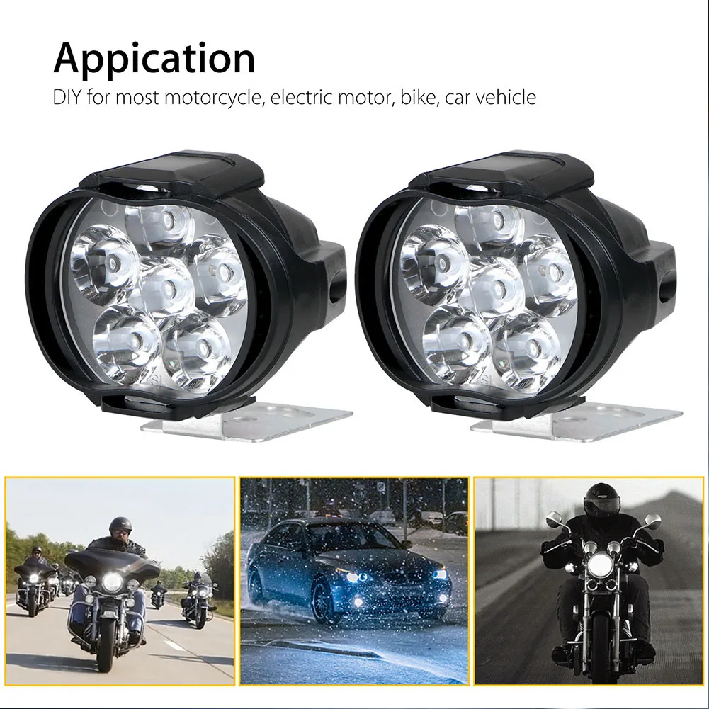 Universal 2pcs Car Motorcycle Headlight Spot Fog Lights 6 LED Waterproof Work Lamp 12V ATV Automobile Goods For Car Motorcycles
Universal 2pcs Car Motorcycle Headlight Spot Fog Lights 6 LED Waterproof Work Lamp 12V ATV Automobile Goods For Car Motorcycles