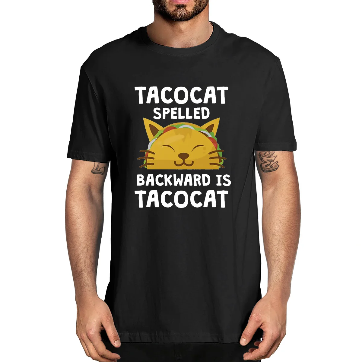 100% Cotton Tacocat Spelled Backward Is Taco Cat Shirt Gift New Design Funny Summer Mens Novelty T-Shirt Women Casual Tee
100% Cotton Tacocat Spelled Backward Is Taco Cat Shirt Gift New Design Funny Summer Mens Novelty T-Shirt Women Casual Tee