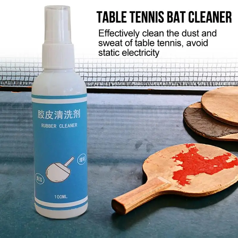

100ml Professional Cleaning Agent Rubber Cleaner For Table Tennis Tackifier Rubber Racket Bats Prevent Aging