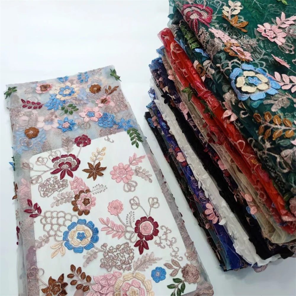 OEMG African Tissue Lace Fabric Multicolor 5 Yards Nigerian French 3D Flower Lace Fabric Sequins For Wedding Party Dress YY0028
OEMG African Tissue Lace Fabric Multicolor 5 Yards Nigerian French 3D Flower Lace Fabric Sequins For Wedding Party Dress YY0028