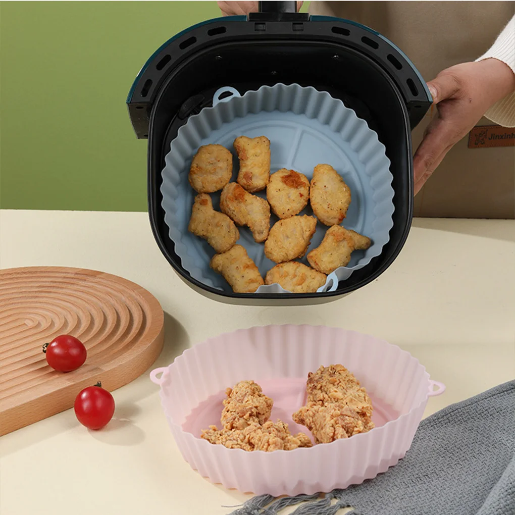 AirFryer Silicone Pot 18cm Air Fryers Oven Baking Tray Fried Pizza Chicken Basket Mat Round Replacemen Grill Pan Accessorie
AirFryer Silicone Pot 18cm Air Fryers Oven Baking Tray Fried Pizza Chicken Basket Mat Round Replacemen Grill Pan Accessorie
