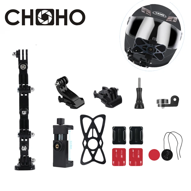 For Gopro Accessories Helmet Riding Adjustment Base Mount Chin + Cellhone Holder Anti-Lost Motorcycle Vlog For Action Camera
For Gopro Accessories Helmet Riding Adjustment Base Mount Chin + Cellhone Holder Anti-Lost Motorcycle Vlog For Action Camera