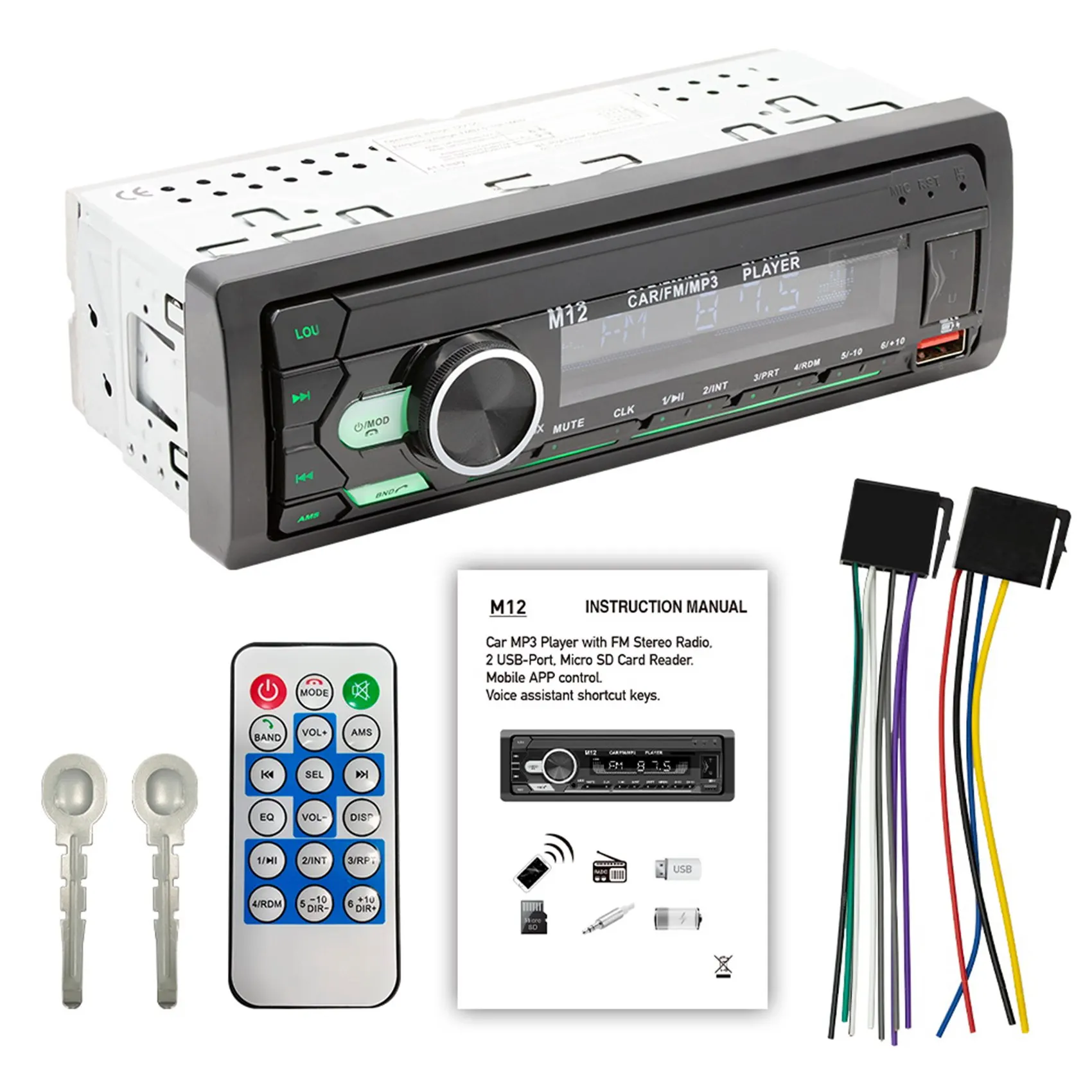 1Din Car Radio Stereo FM Aux Input Receiver SD TF USB 12V In-Dash 60Wx4 MP3 Autoradio Multimedia Player Stereo
1Din Car Radio Stereo FM Aux Input Receiver SD TF USB 12V In-Dash 60Wx4 MP3 Autoradio Multimedia Player Stereo